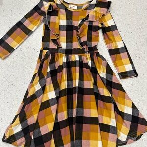 Plaid DOT DOT SMILE Warm fabric dress. Size 7